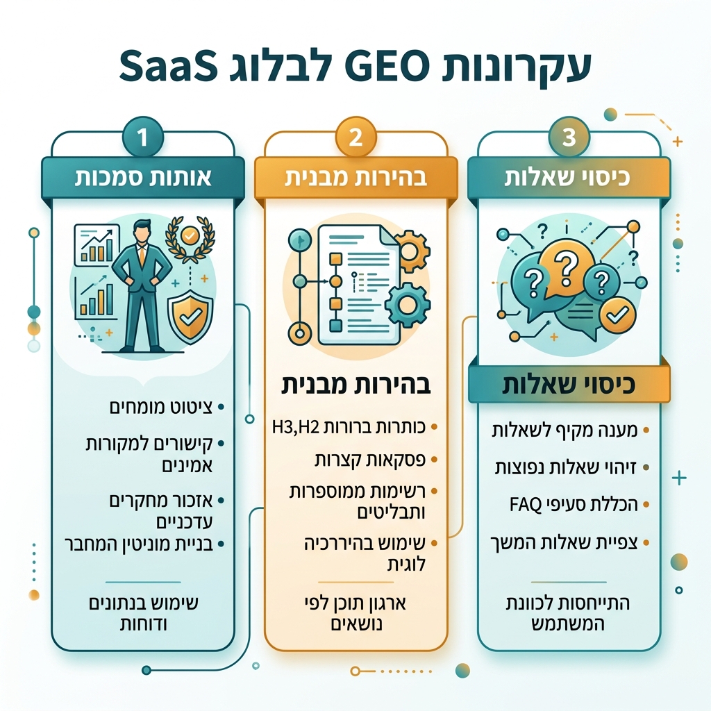四层 GEO scorecard，展示提及率、情绪和准确性、答案位置稳定性、业务影响如何从 AI 可见性走向收入证据。