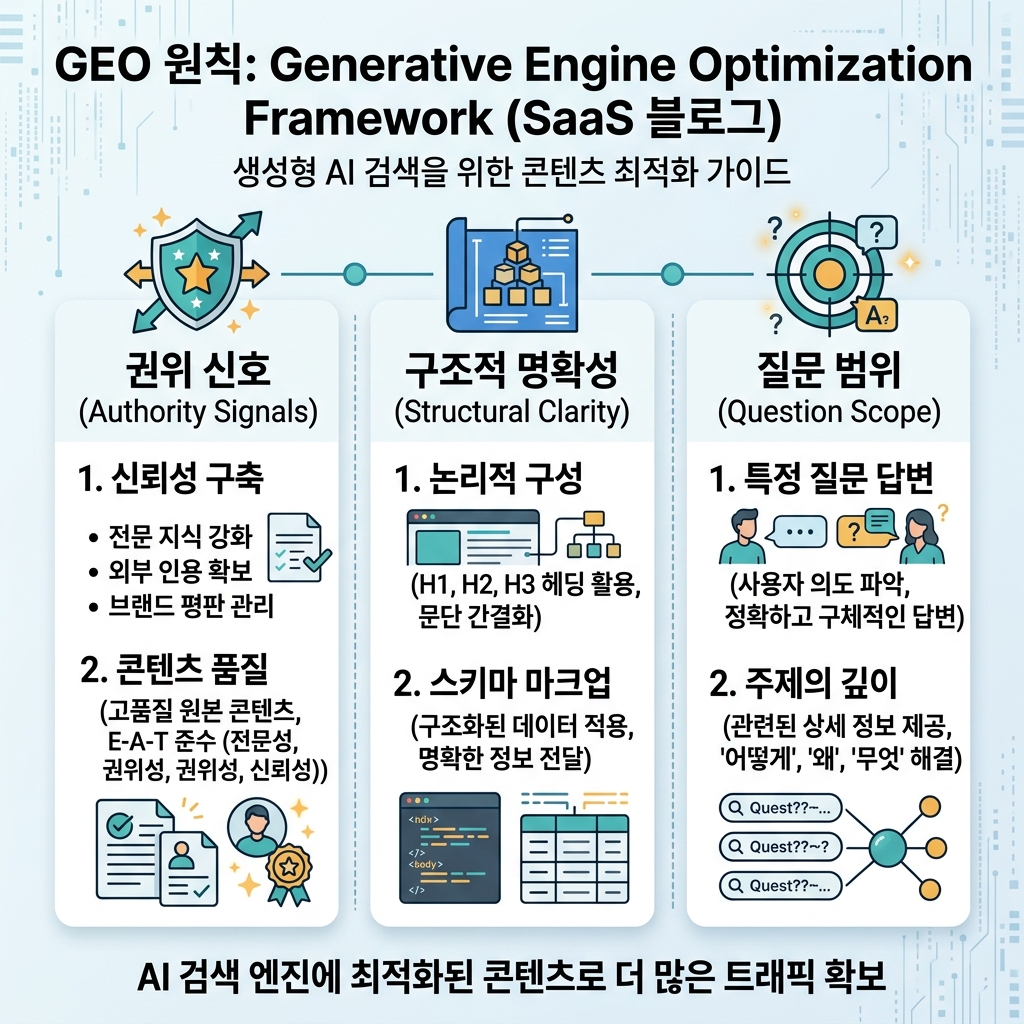 SEO 또는 GEO 우선순위 체크리스트
