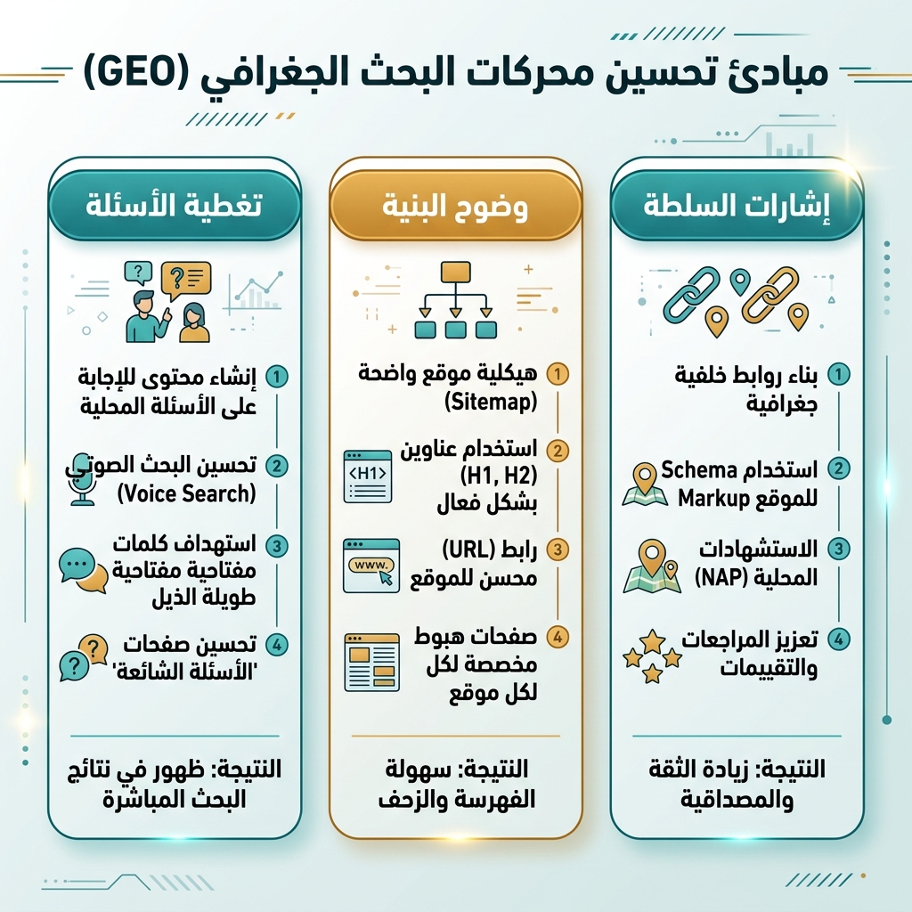 قائمة أولوية SEO أو GEO