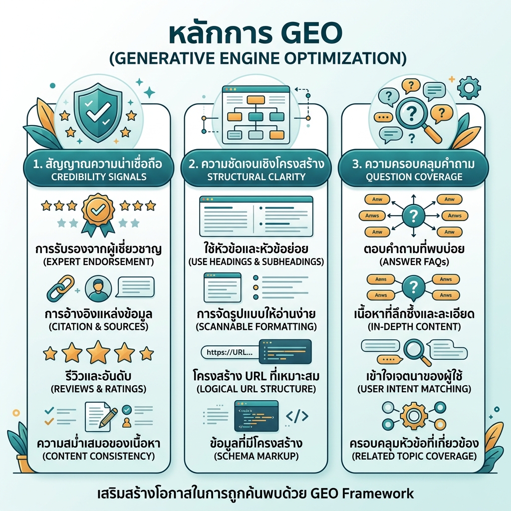 เช็กลิสต์ลำดับความสำคัญ SEO หรือ GEO