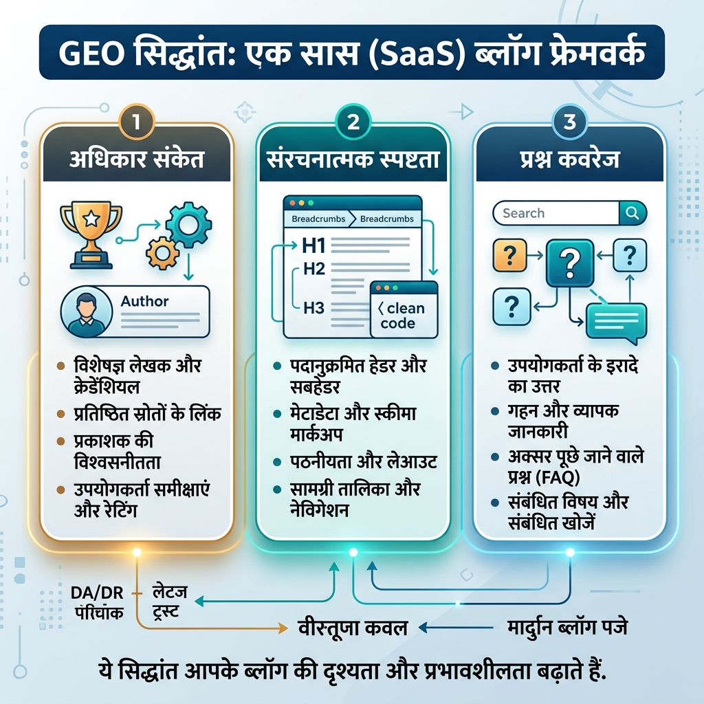 SEO या GEO priority checklist