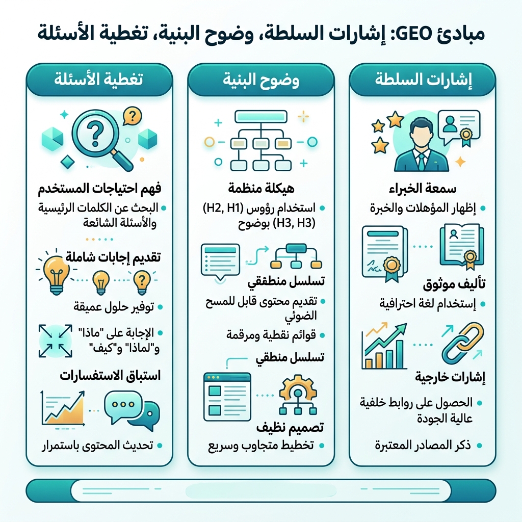 رسم معلوماتي يشرح هل سيحل GEO محل SEO التقليدي