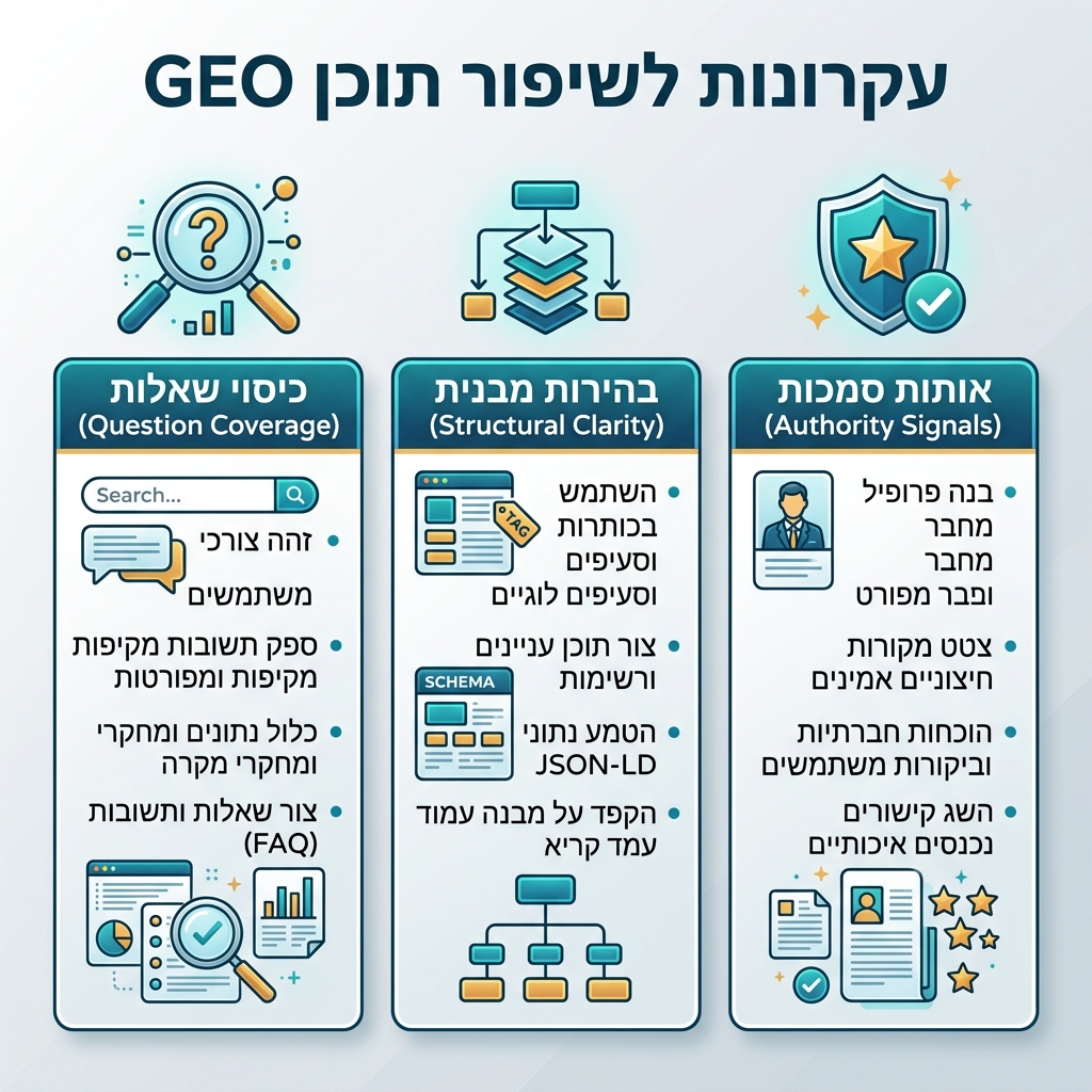 תרשים מידע שמסביר האם GEO יחליף את ה-SEO המסורתי