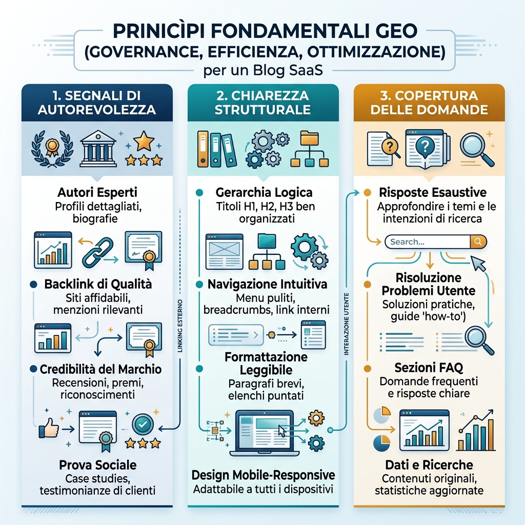 Diagramma informativo su GEO e SEO tradizionale