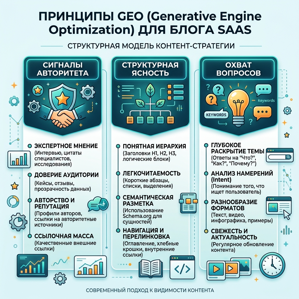 Информационная схема о различии GEO и традиционного SEO