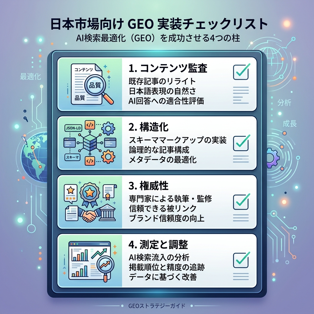 本地化信息图：从监测提示词到修复页面再到复测答案的 GEO 工作流