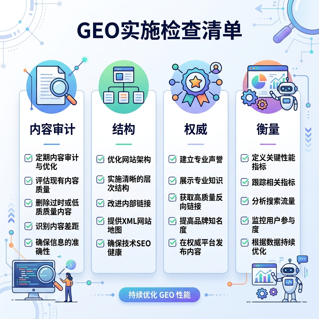 本地化信息图：从监测提示词到修复页面再到复测答案的 GEO 工作流