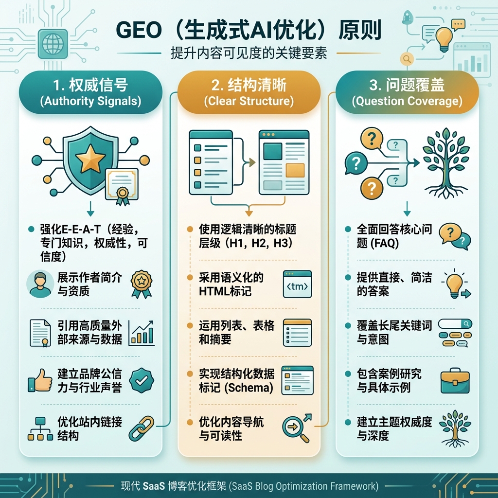 本地化信息图：搜索结果路径与 AI 答案路径的对比
