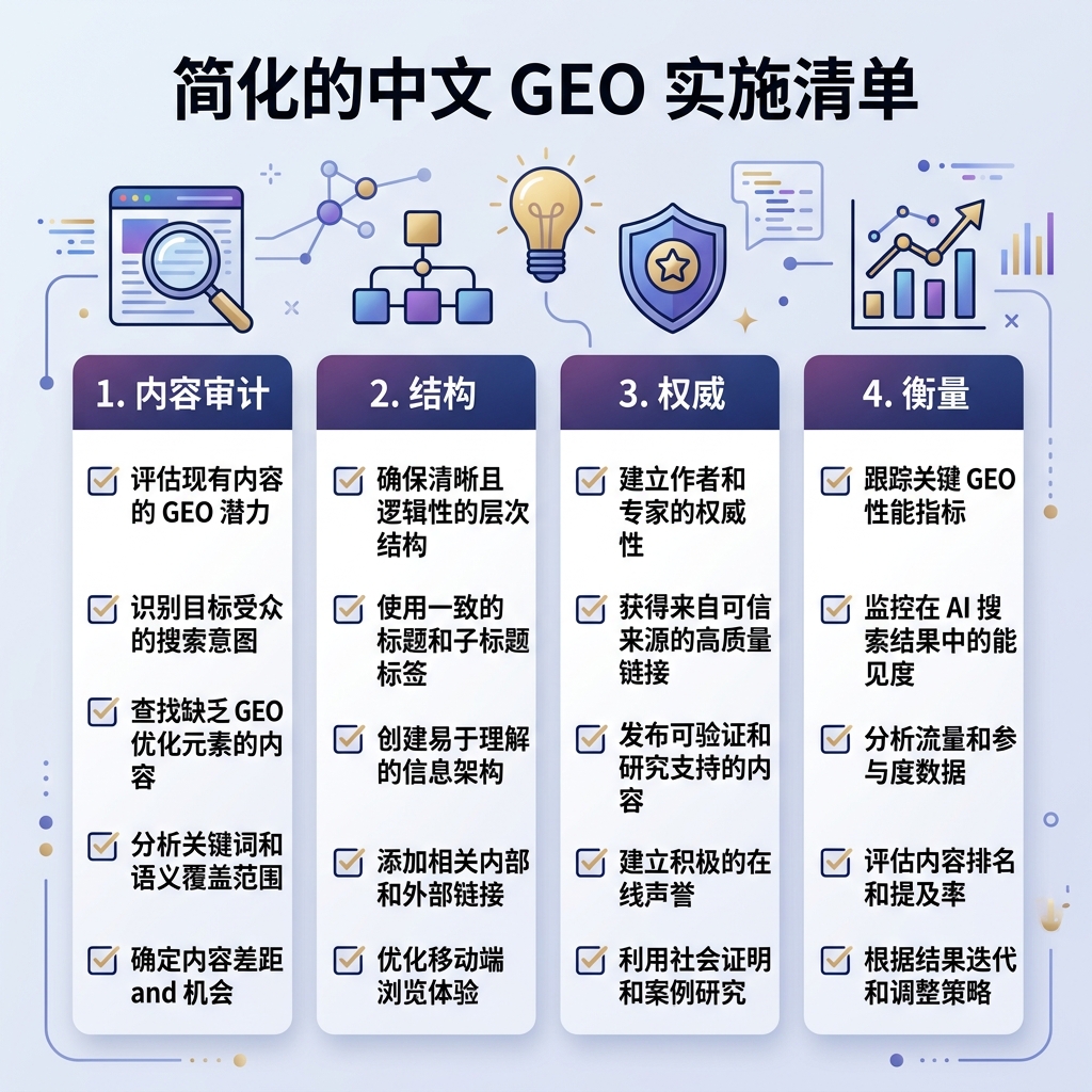 本地化信息图：从监测提示词到修复页面再到复测答案的 GEO 工作流