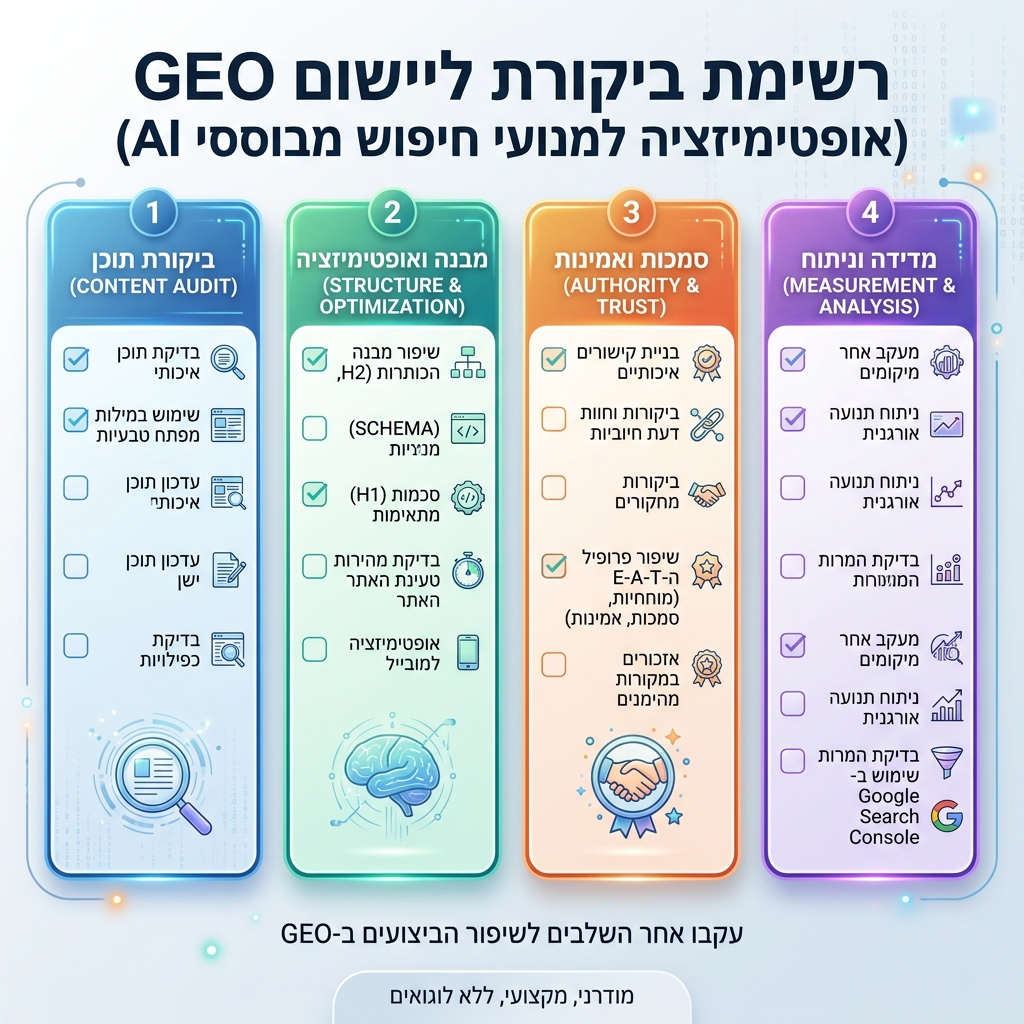 本地化信息图：从监测提示词到修复页面再到复测答案的 GEO 工作流