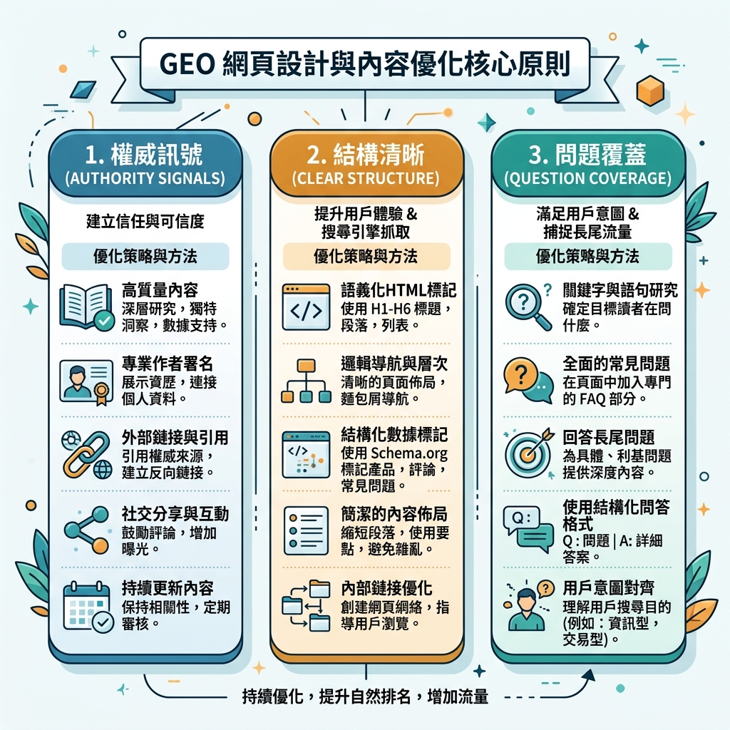 本地化信息图：搜索结果路径与 AI 答案路径的对比