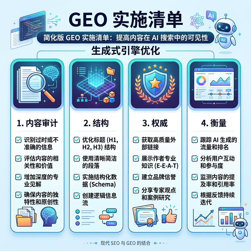 本地化信息图：从监测提示词到修复页面再到复测答案的 GEO 工作流