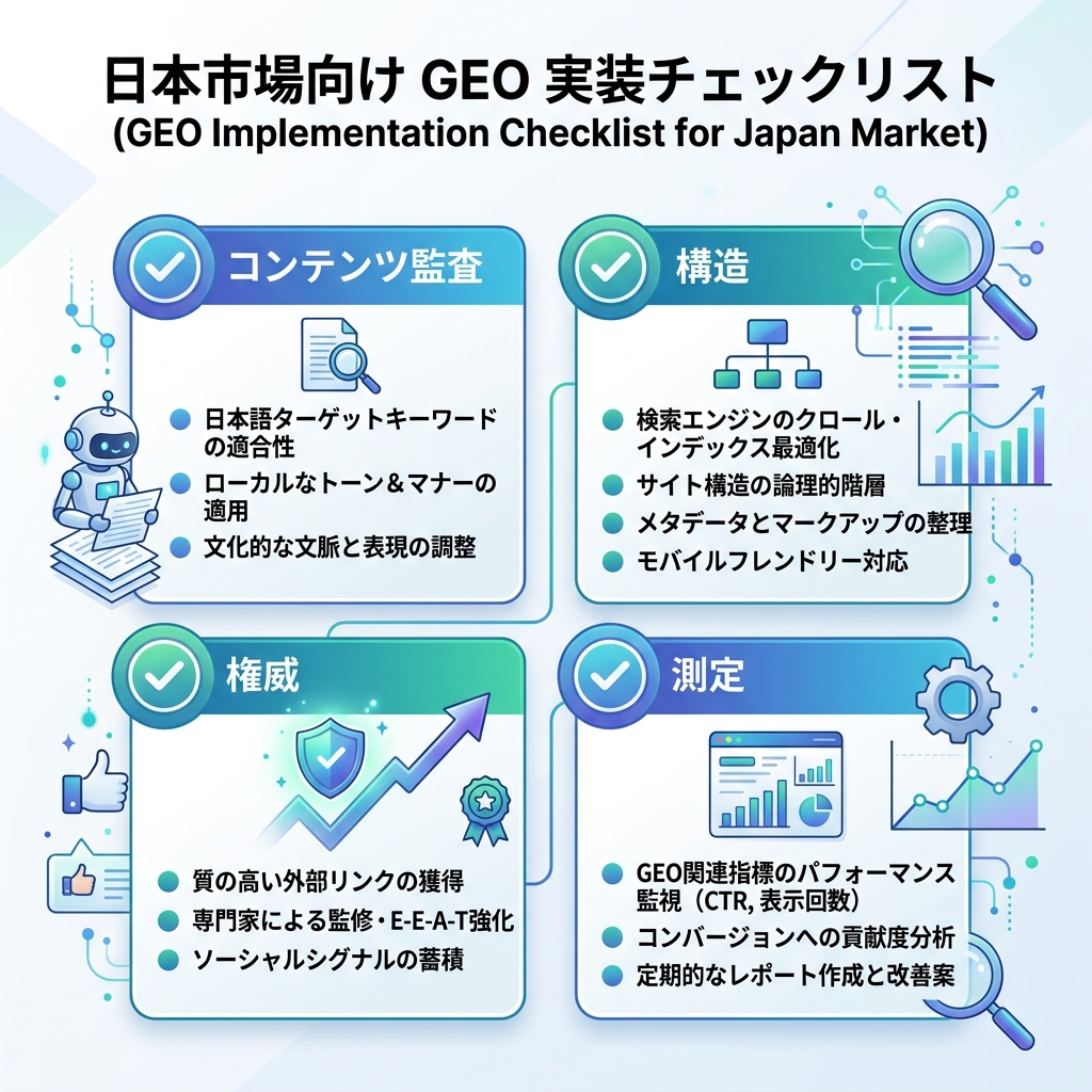 本地化信息图：从监测提示词到修复页面再到复测答案的 GEO 工作流