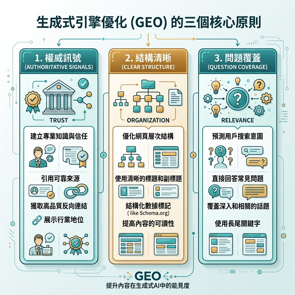 本地化信息图：搜索结果路径与 AI 答案路径的对比