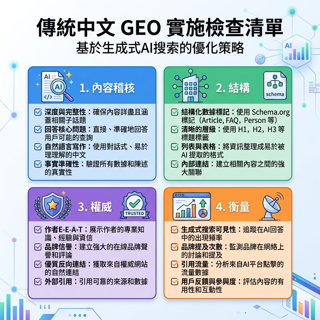 本地化信息图：从监测提示词到修复页面再到复测答案的 GEO 工作流