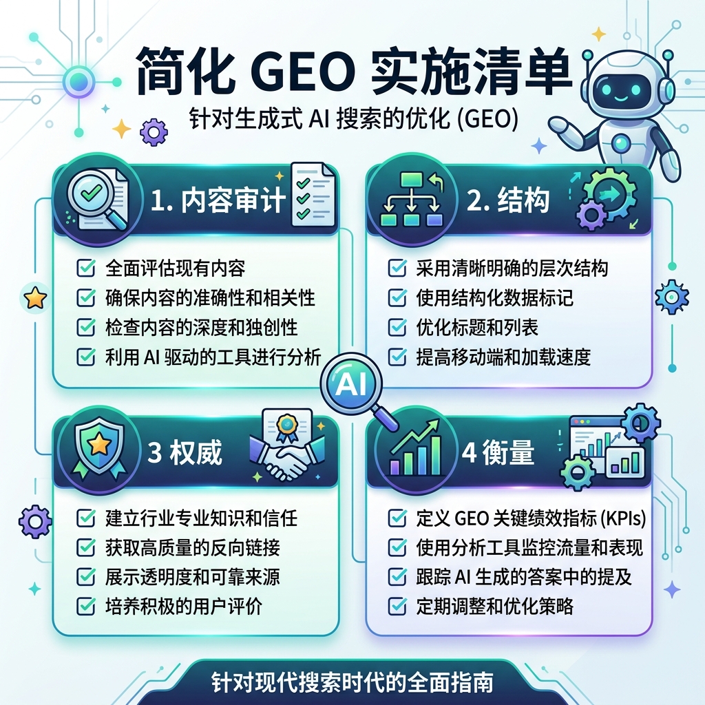 本地化信息图：从监测提示词到修复页面再到复测答案的 GEO 工作流