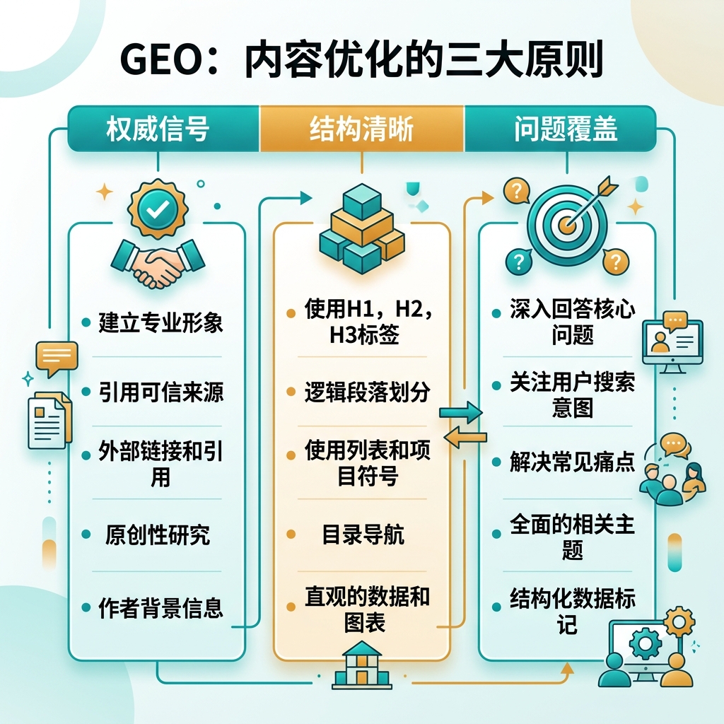 本地化信息图：搜索结果路径与 AI 答案路径的对比