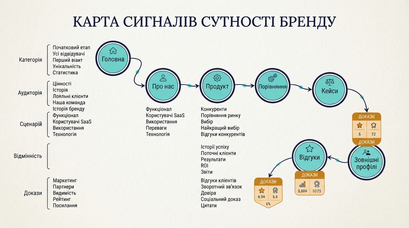 Карта сигналів сутності бренду для ChatGPT GEO