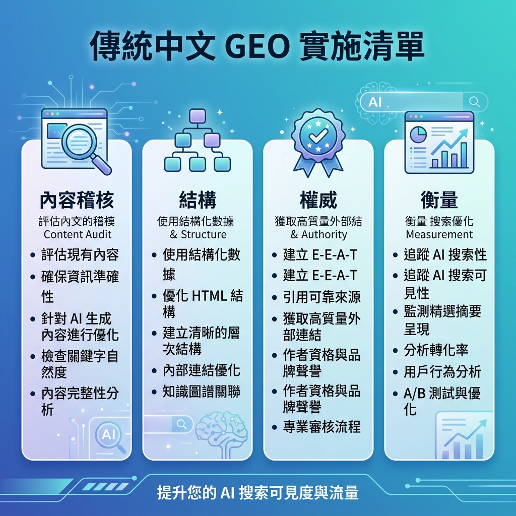 本地化信息图：从监测提示词到修复页面再到复测答案的 GEO 工作流