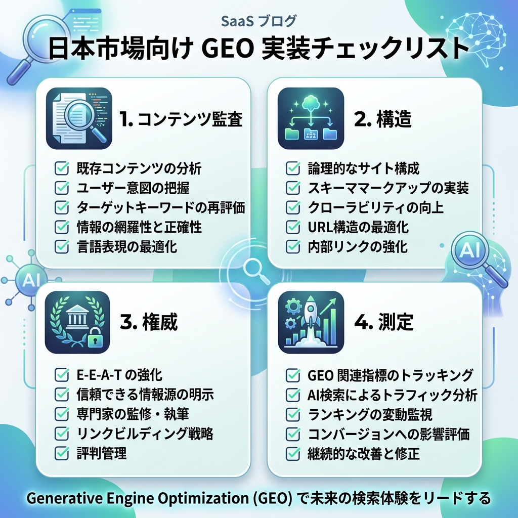 本地化信息图：从监测提示词到修复页面再到复测答案的 GEO 工作流
