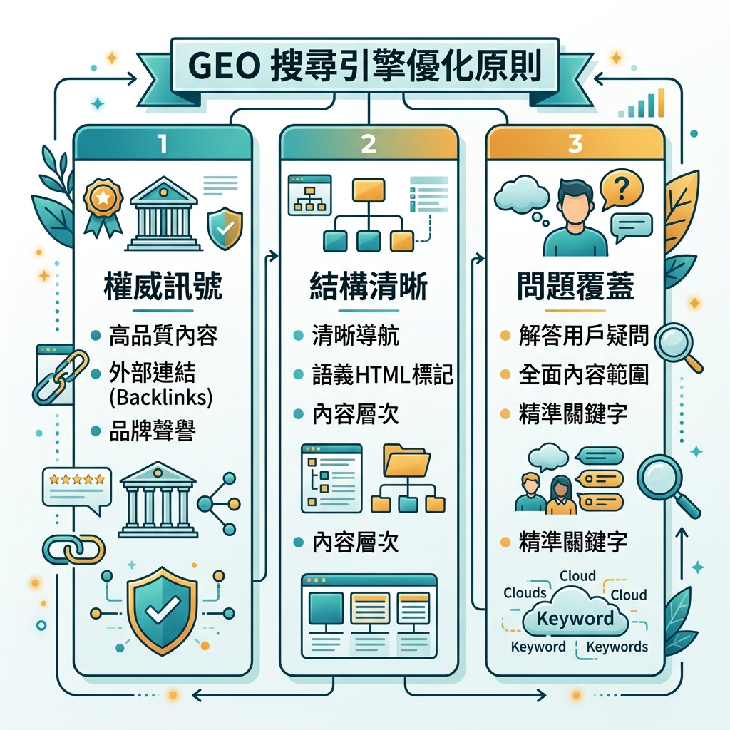 本地化信息图：搜索结果路径与 AI 答案路径的对比