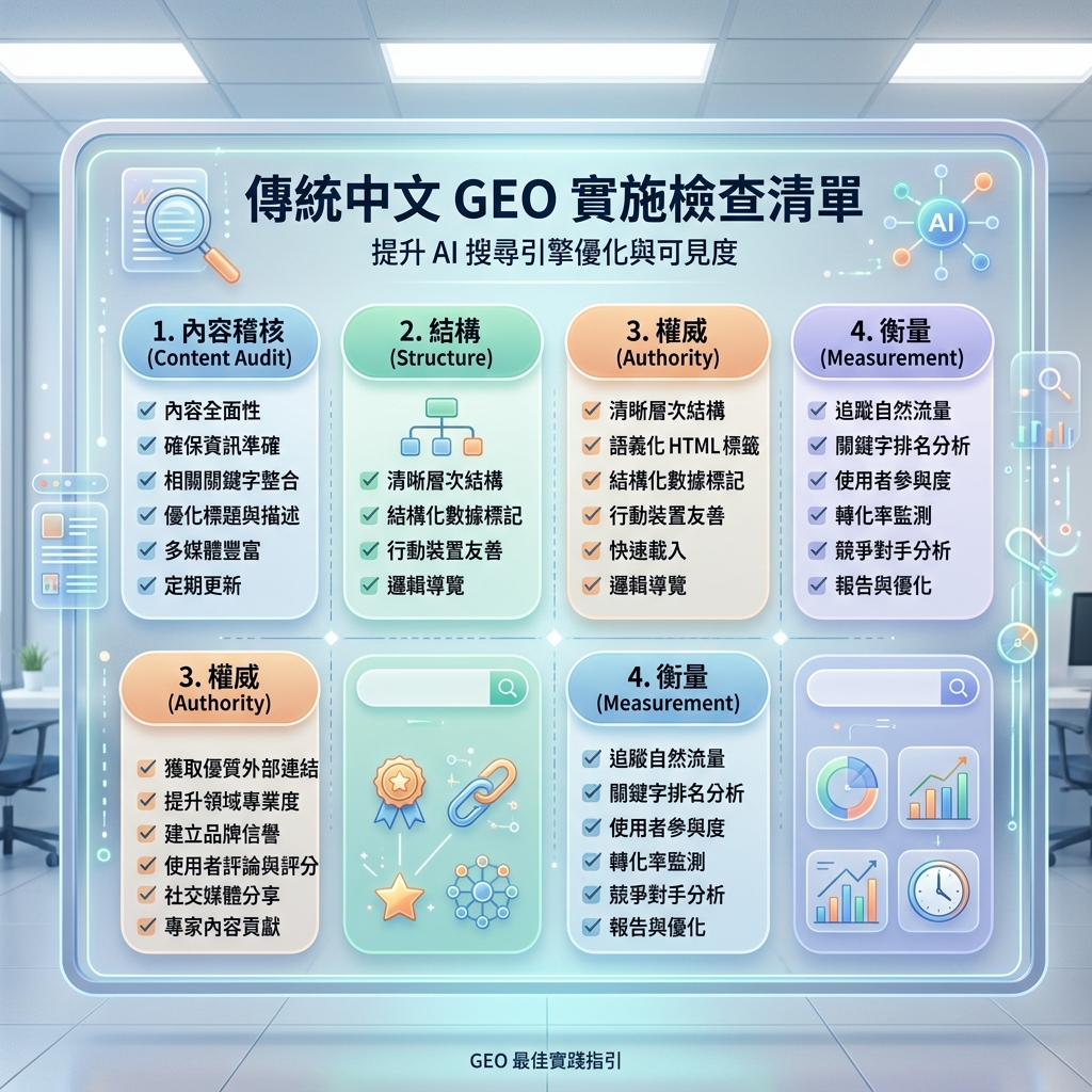 本地化信息图：从监测提示词到修复页面再到复测答案的 GEO 工作流