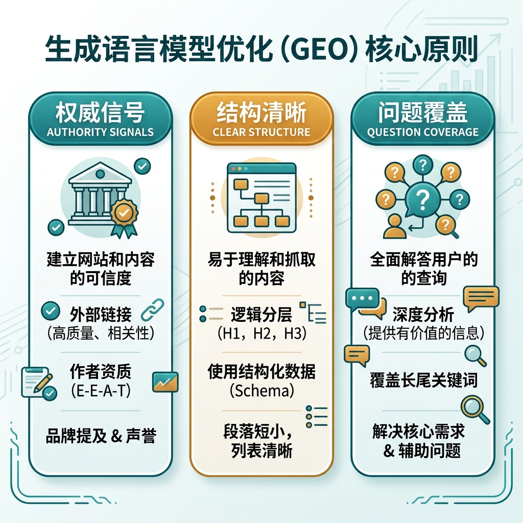 本地化信息图：搜索结果路径与 AI 答案路径的对比