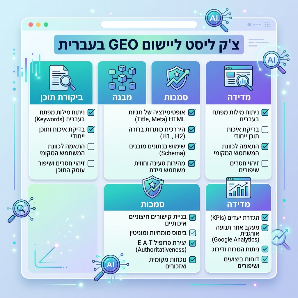本地化信息图：从监测提示词到修复页面再到复测答案的 GEO 工作流