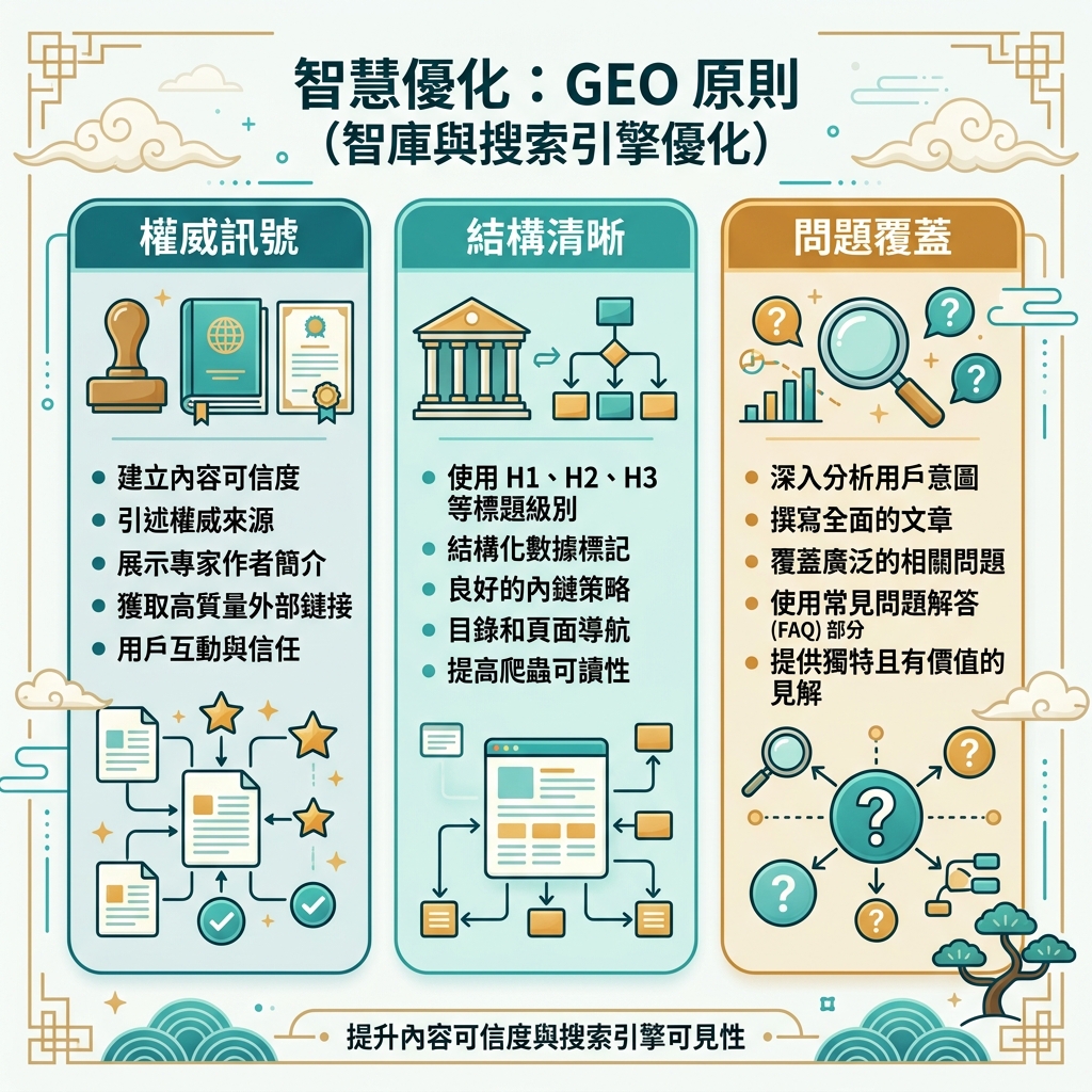 本地化信息图：搜索结果路径与 AI 答案路径的对比
