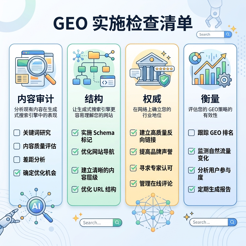 本地化信息图：从监测提示词到修复页面再到复测答案的 GEO 工作流