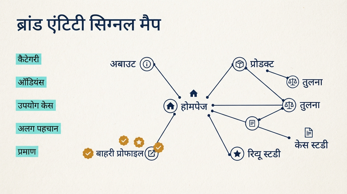 ChatGPT GEO के लिए ब्रांड एंटिटी सिग्नल मैप