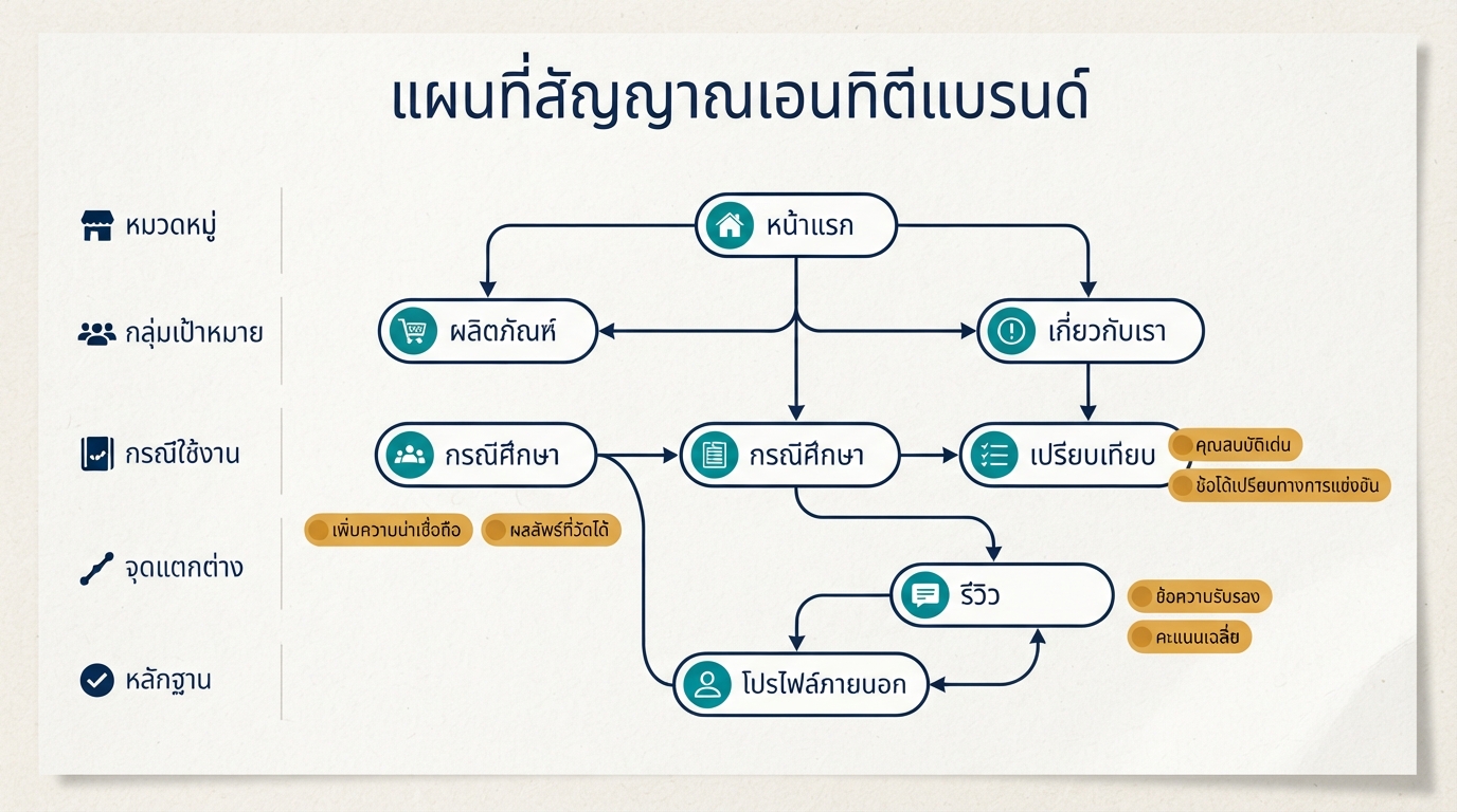 แผนที่สัญญาณเอนทิตีแบรนด์สำหรับ ChatGPT GEO
