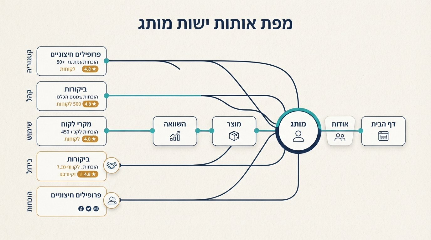 מפת אותות ישות מותג עבור ChatGPT GEO