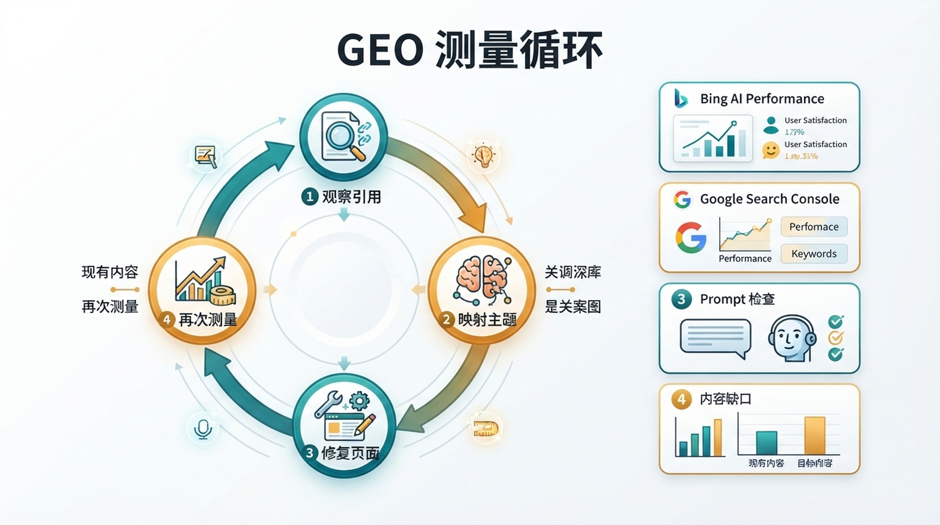 从 AI 搜索数据到内容修复的 GEO 测量循环