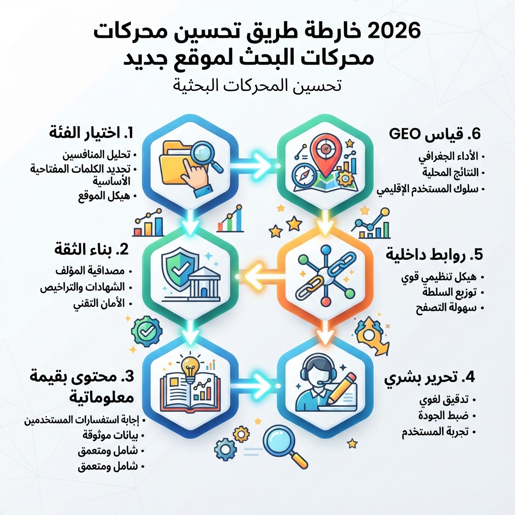 محرك SEO لموقع جديد في 2026