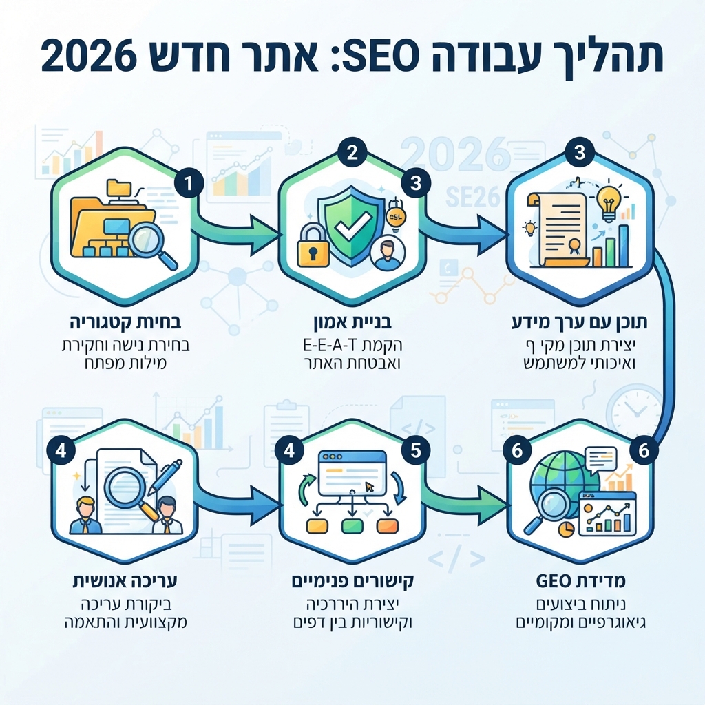 מנוע SEO לאתר חדש ב-2026