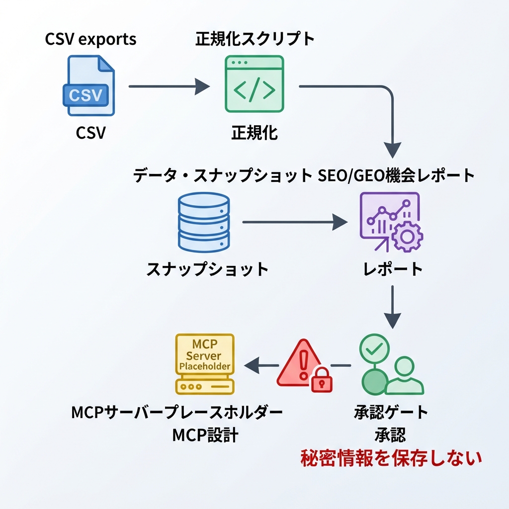Codex MCP SEO/GEOデータループ図
