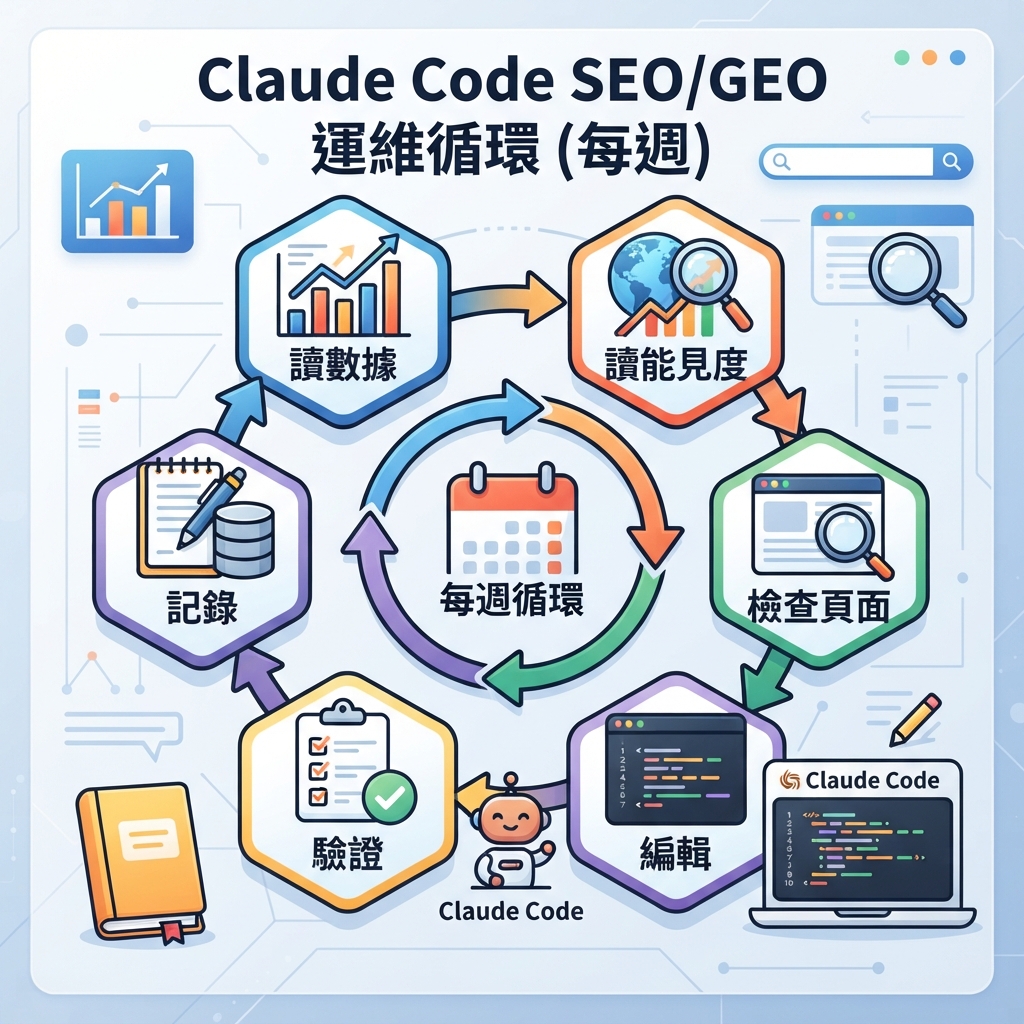 Claude Code SEO/GEO cockpit：briefs、exports、prompt library、reports 與 QA gates