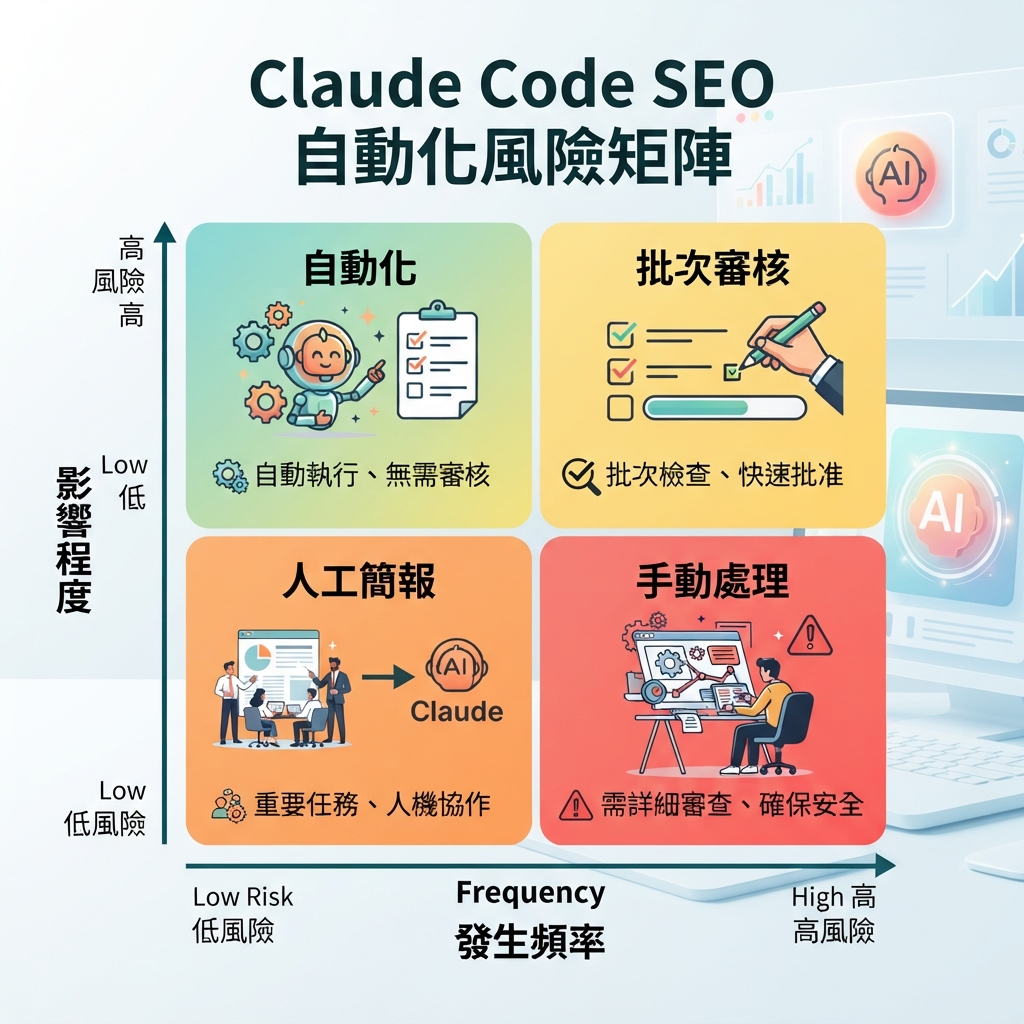 Claude Code SEO 自動化循環：資料擷取、URL 優先排序、任務生成、repo edits、驗證與發布後監控