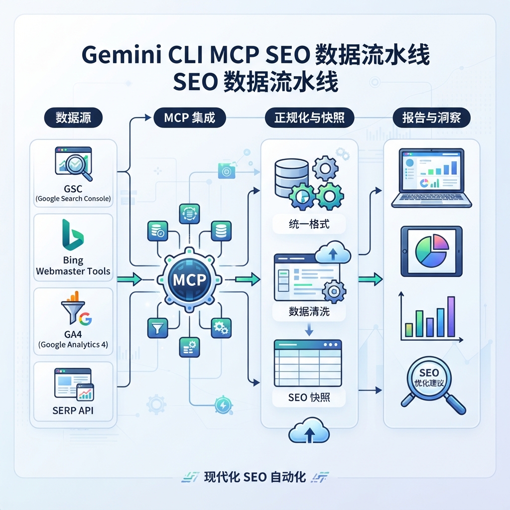 Gemini CLI 透过唯读 MCP 读取 SEO/GEO 资料并产生正规化报告