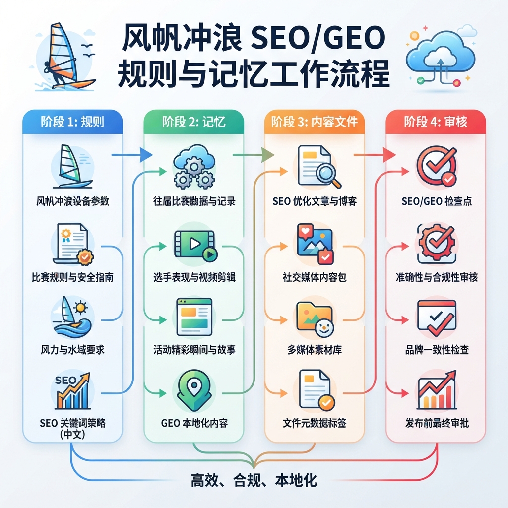Windsurf Rules、Memories、Workflows 在 SEO/GEO 专案中的分工