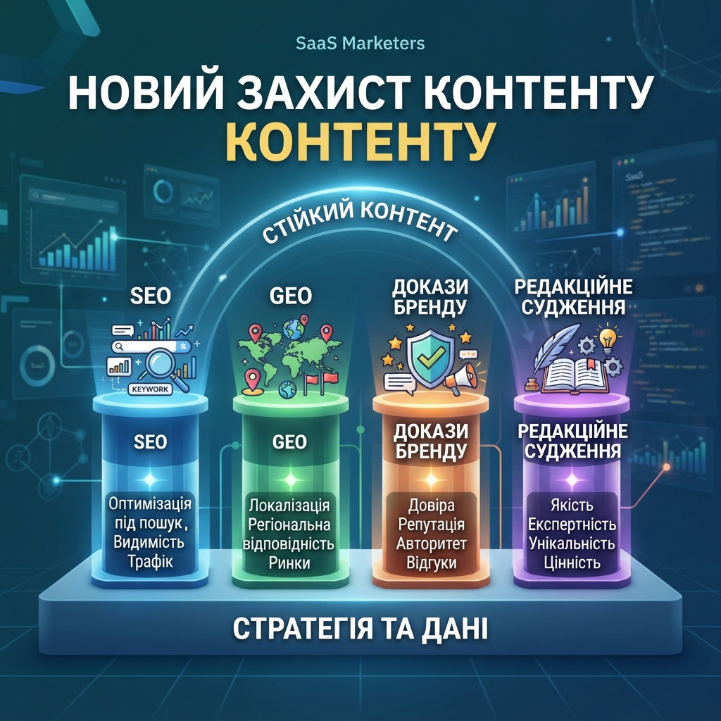 Інфографіка про нові стовпи контент маркетинг після AI-автоматизації