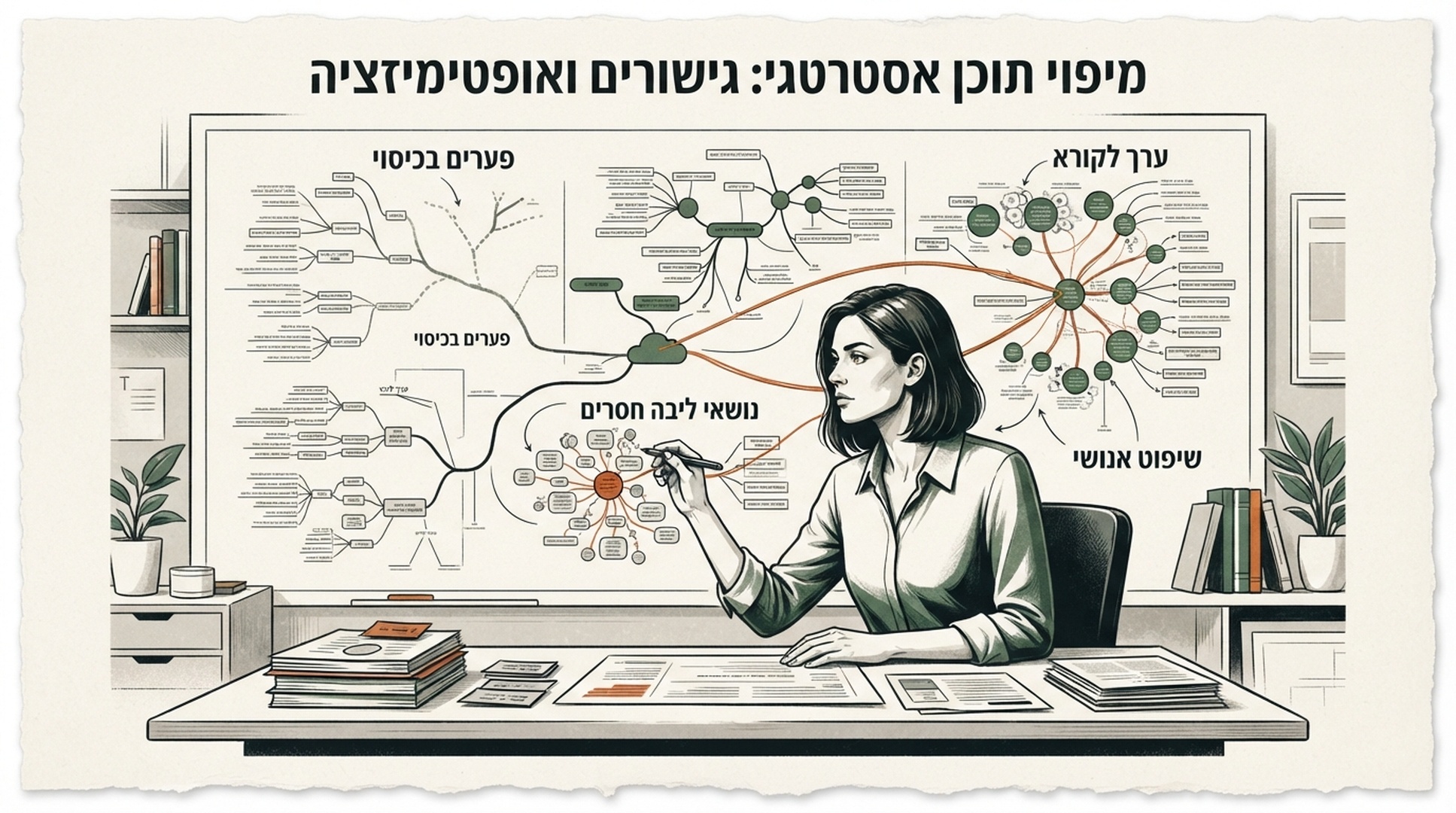 אינפוגרפיקה בעברית על פערי כיסוי, ביקורת אנושית וערך לקורא