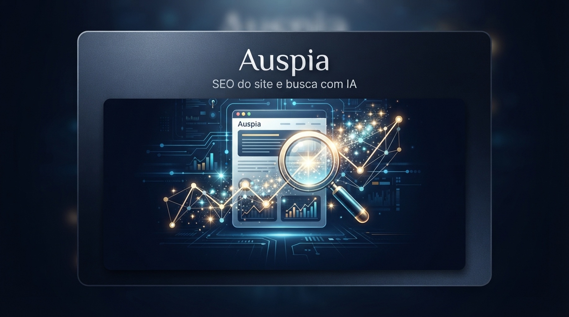 Cartao Auspia para SEO do site, visibilidade com IA, acesso de crawler e preparacao GEO