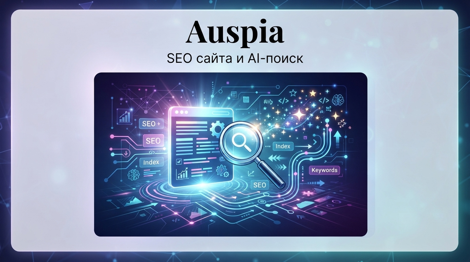 Карточка Auspia для SEO сайта, видимости в AI, доступа сканеров и готовности GEO