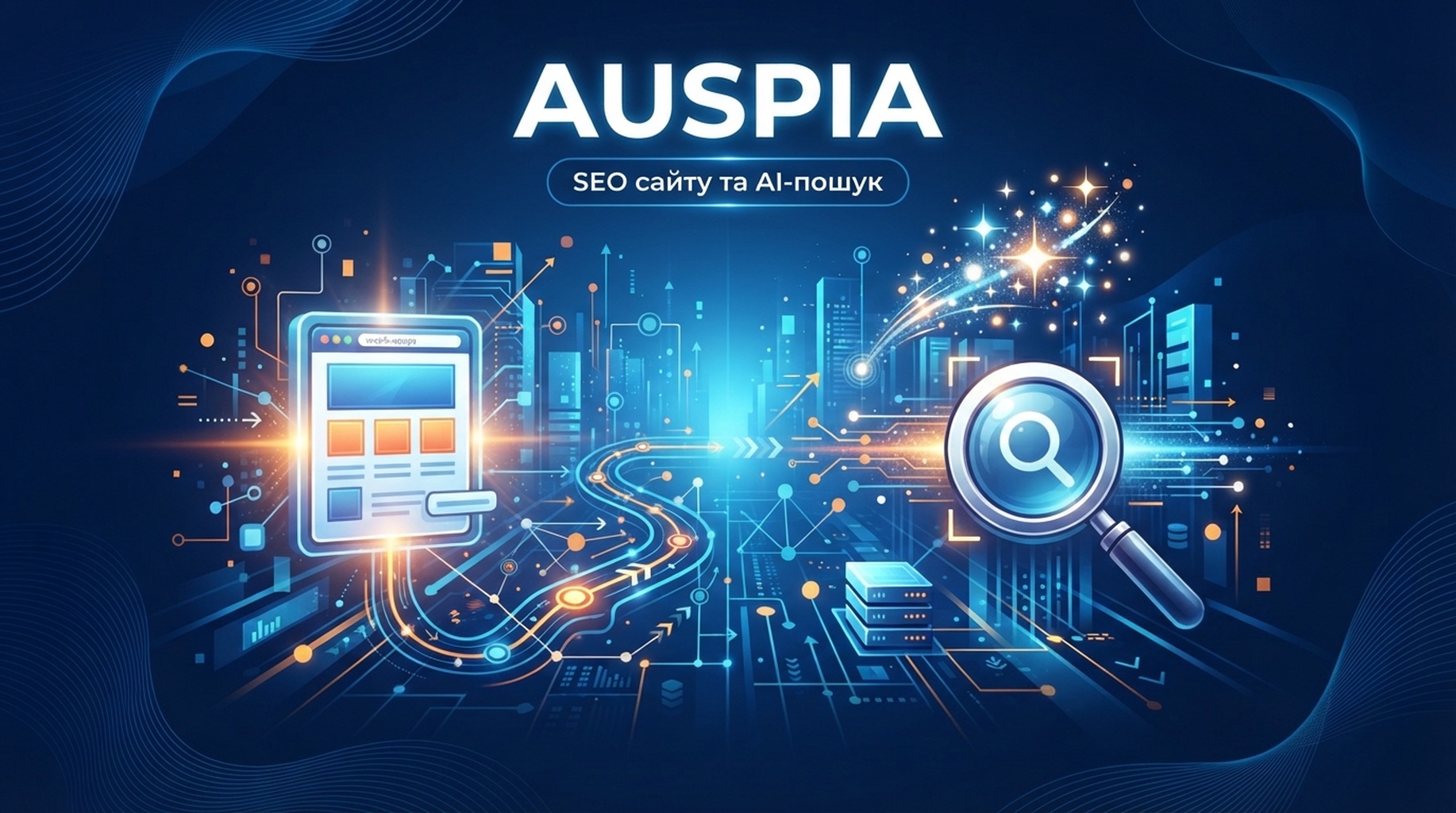 Картка Auspia для SEO сайту, AI-видимості, доступу сканерів і готовності GEO