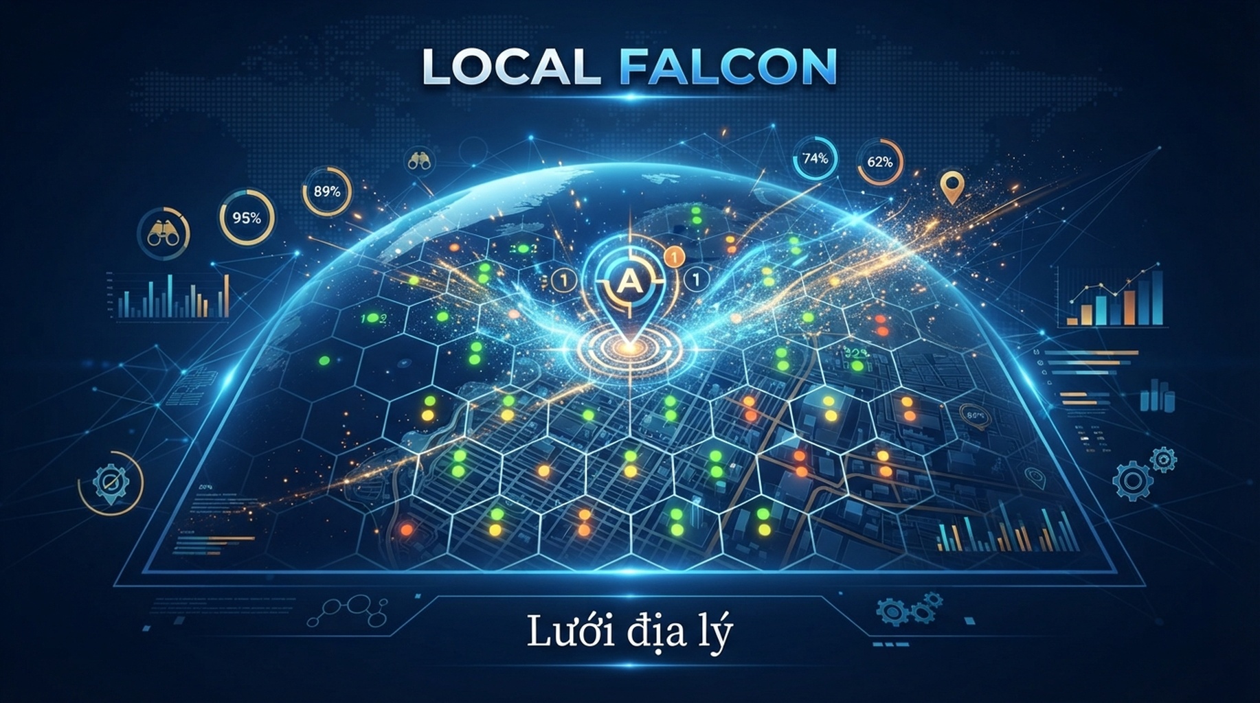 Thẻ Local Falcon cho lưới địa lý, thứ hạng theo khu vực và khả năng hiển thị AI