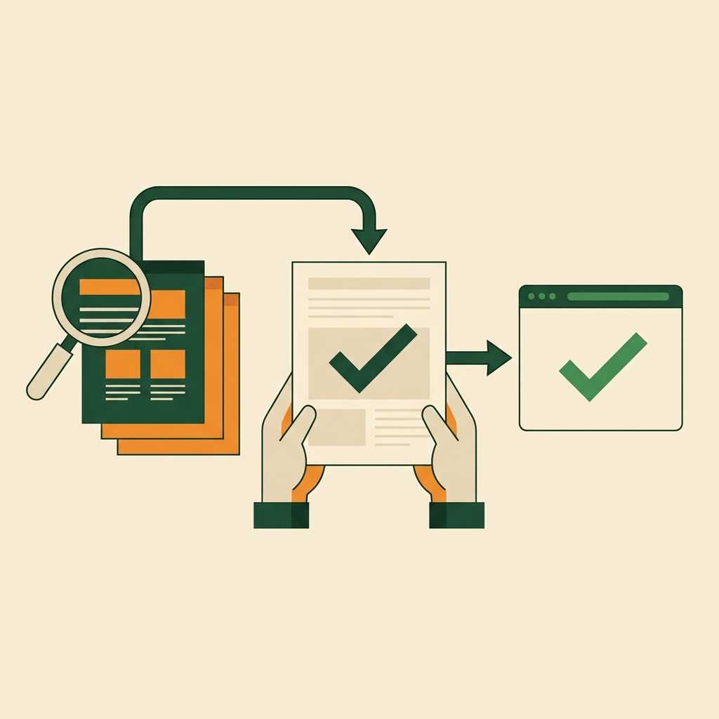 Peninjauan SEO level halaman memisahkan pemeriksaan yang terkonfirmasi, peluang peningkatan, dan hal yang memerlukan data Search Console atau crawl.