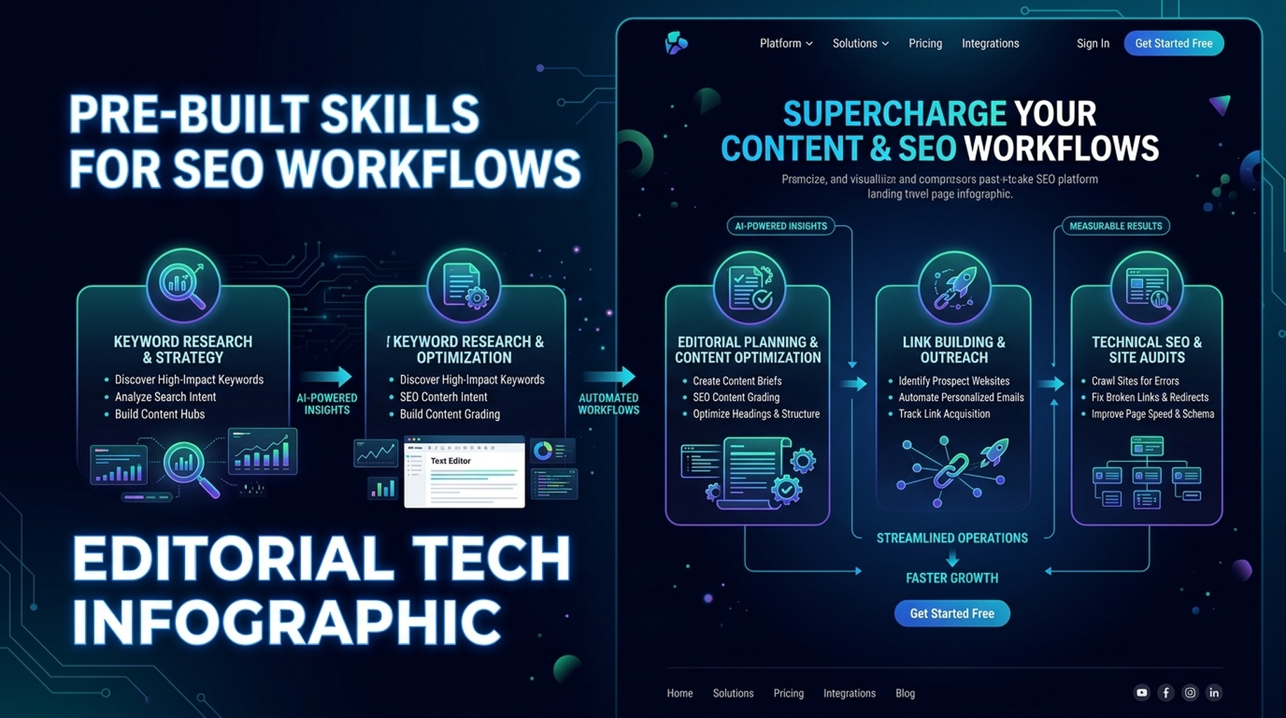Halaman pendaratan SE Ranking Claude SEO Skills menunjukkan kemahiran siap bina untuk aliran kerja SEO