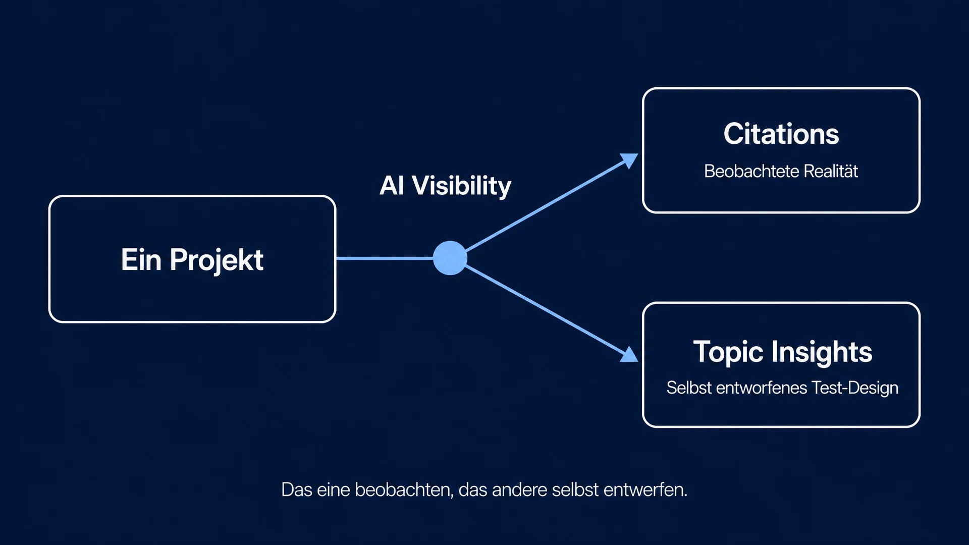 Citations vs Topic Insights: Das eine beobachten, das andere selbst entwerfen.